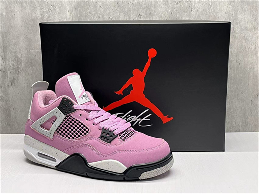 Women's Pink Running weapon Air Jordan 4 Shoes 0116